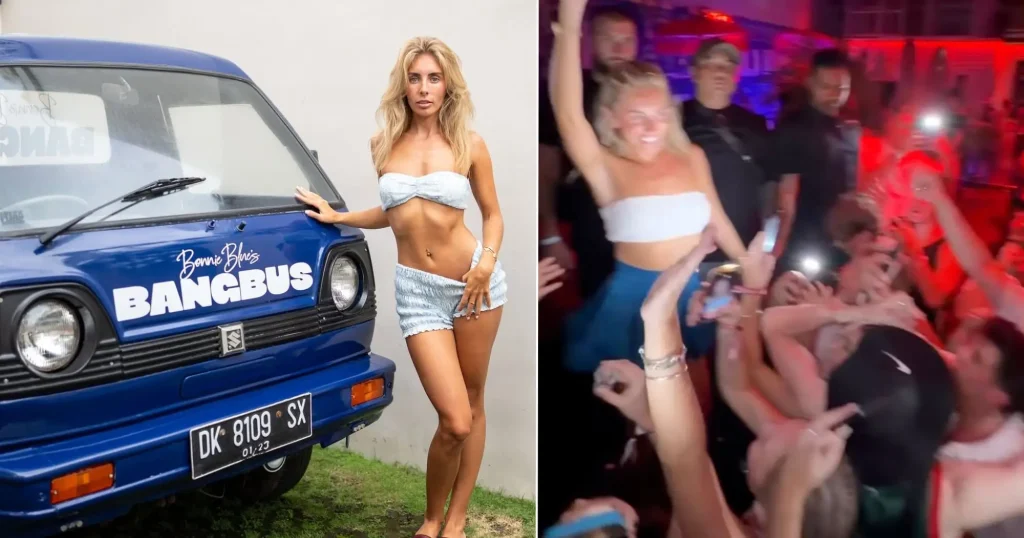 La fiesta de Bonnie Blue sacude a Bali